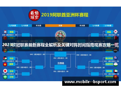 2023欧冠联赛最新赛程全解析及关键对阵时间指南观赛攻略一览
